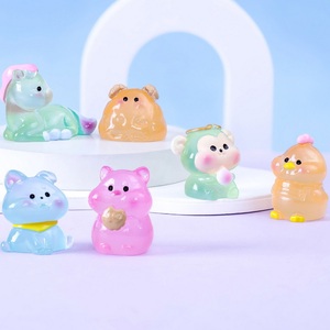 Muñecos creativos que brillan en la oscuridad, doce animales del zodiaco, figurita brillante en 3D, decoración del hogar en <span class=keywords><strong>miniatura</strong></span>, adornos para coche - Product Image 4