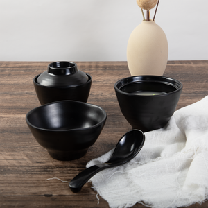 Ensemble de bols à soupe <span class=keywords><strong>avec</strong></span> couvercle et cuillère, pour soupe Miso, pour riz, Donburi, nouilles, pâtes, céréales, Style japonais, 8 pièces - Product Image 4