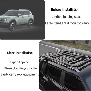 Portaequipajes de Techo <span class=keywords><strong>para</strong></span> <span class=keywords><strong>Auto</strong></span>, Plataforma de Aluminio <span class=keywords><strong>para</strong></span> Equipaje, Portaequipajes <span class=keywords><strong>para</strong></span> Jetour T1, Accesorios <span class=keywords><strong>para</strong></span> Portaequipajes de Techo - Product Image 6