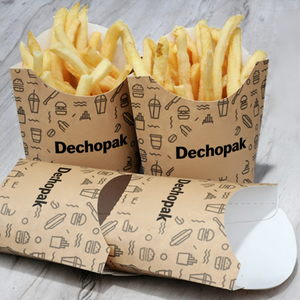 Caja de Papel Kraft Plegada Previamente Personalizada y Desechable para Hamburguesas, Papas Fritas, Nuggets de Pollo, Palomitas de Maíz, Pollo Frito - Product Image 3