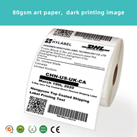 Rollo de Papel Adhesivo para Etiquetas Personalizadas, Etiquetas Térmicas Directas de 4x6 (100x150), Etiquetas de Envío para Impresora, Rollo de Etiquetas de Código de Barras