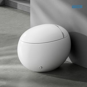 サイフォントイレ高級グレーセラミック小アパート大直径省水新しい家庭用色バスルーム用卵タイプ - Product Image 5