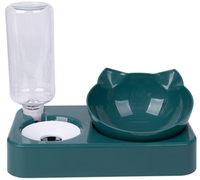 Gamelle surélevée personnalisable avec logo, écologique, pour petits chiens et chats, motif uni, durable, avec support