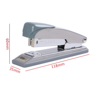 Agrafeuse de bureau manuelle Eagle 207 en métal, capacité 20 feuilles, agrafes demi-bande 24/6 et 26/6, conception demi-bande