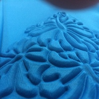 95% Polyester 5% Elasthan gestrickt geprägtes Tauch gewebe