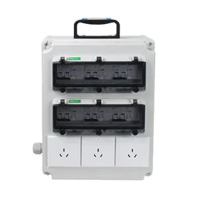 Saipwell IP66 Waterproof Wall Mounted Waterproof PC Plastic 3 Phase Power Distribution Box Electrical Panel Boxes