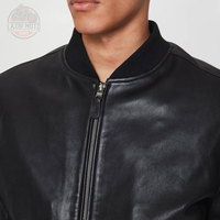 Blouson d'aviateur en cuir pour hommes de qualité supérieure OEM Vente en gros de blousons d'aviateur en cuir pour adultes