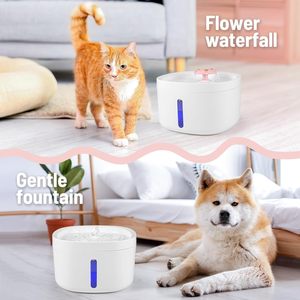 Fontanella per Gatti Ultra Silenziosa 2.6L, Alimentazione USB, Spegnimento Automatico, Sensore, Luce Notturna LED, Facile da Pulire, Distributore d'Acqua per Animali Domestici - Product Image 4