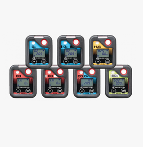 Moniteur de gaz portable Riken Keiki OX-04 O2 (0-25 VOL%) avec méthode d'électrolyse potentiostatique et alarme lumineuse - Product Image 4