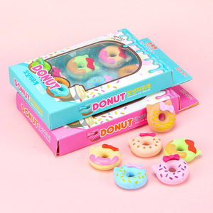Set di 5 Gomme da Cancellare a Forma di Ciambella con Fiocco, Carine e Creative, per Scuola e Cancelleria - Product Image 2