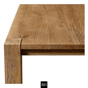 Fábrica de Muebles RHMAKER RH, Juego de Muebles de Comedor de Madera Maciza de Roble Rectangular Estilo Americano Personalizado para Villa - Product Image 4