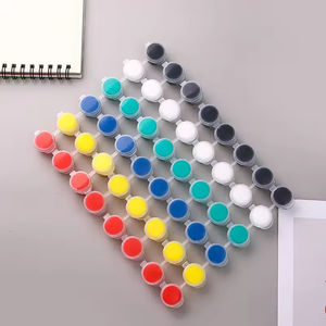 Ensemble de peinture acrylique professionnelle non toxique personnalisé de 3 ml, 6 couleurs, bande de peinture aquarelle pour toile, papier, verre, peinture artistique - Product Image 5