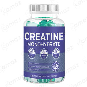 Amaz OEM Private Label Creatine Monohydrate Gummies para la fuerza del crecimiento muscular 5g 60 Count Vegan Gummies Non-GMO Gluten-Free - Product Image 4