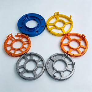 Brida Circular de Aluminio de Alta Precisión Mecanizada por CNC, Herraje de Conexión para Buje de Rueda Hueco Anodizado Multicolor - Product Image 2