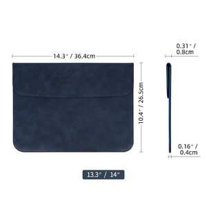 Funda Protectora Delgada de Alta Calidad <span class=keywords><strong>para</strong></span> Tablet y Portátil, Impermeable, de PU, <span class=keywords><strong>para</strong></span> Hombres y Mujeres, Compatible con Portátiles de 11.6 a 15 Pulgadas - Product Image 5