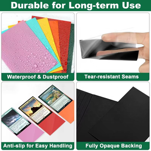 カスタムクリアカラーカードフィルムフラットマウスカードプロテクターマジックザギャザリングMTGスポーツペニーポケモントレーディングマットカードスリーブ - Product Image 3