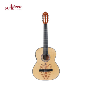 Bodi tipis gitar klasik elektrik 39 ", senar nilon gitar Cutaway EQ 7545(AC172CE) - Product Image 6
