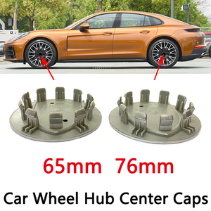 76mm 65mm Silver Gray Black Gold Black Silver for Car Wheel Center Hub Caps <strong>Badge</strong> Emblem Logo Rim Cover Auto Styling Accessories - Product Image 1