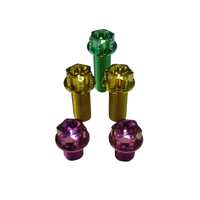 Vente chaude alliage de titane GR5 boulons à bride à tête creuse Durable M6 M8 M10 tailles vis à bride hexagonale