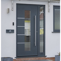 Vente en gros d'écurie de luxe populaire Entrée principale personnalisée antivol Entrée principale en métal Porte extérieure en acier de sécurité