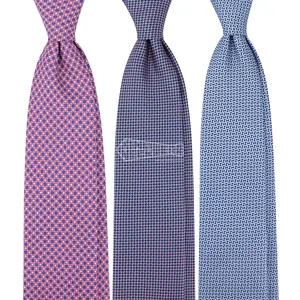 Corbatas florales Boda Diseñador azul Rosa Geométrico Seda Hombres Corbata Fabricantes Corbatas impresas Rojas