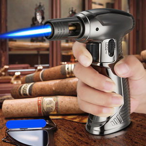 FQ808ปืนคาบศิลาเป่าลมได้แบบระเบิดได้ทำจากโลหะสามารถล็อคไฟจุดซิการ์เพื่อเป็นของขวัญทางธุรกิจขายส่ง - Product Image 1