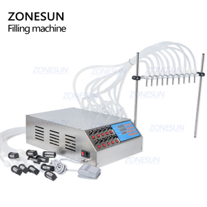ZONESUN ZS-YTPP10B 10-Kopf-Flüssigkeitsabfüllmaschine für Parfümfläschchen mit Peristaltikpumpe, 50ml Kleinflaschen-Abfüllmaschine - Product Image 6