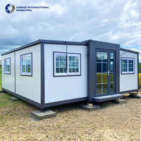 Tout nouveau conteneur extensible de haute qualité de 40 pieds petites maisons avec acier et panneau sandwich