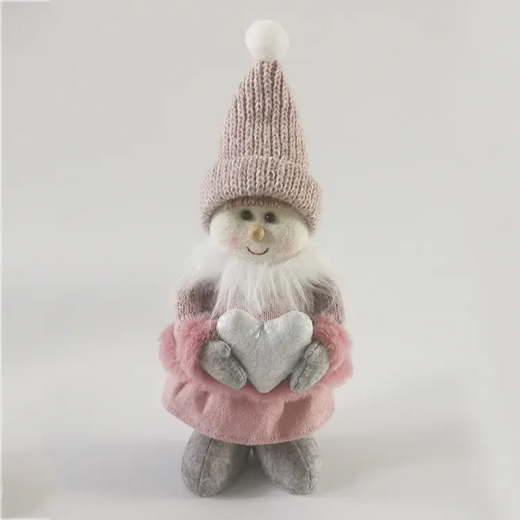 Amazon Hot Sale Christmas Decoration Creative Santa snowman ornaments Model Baby with a heart at Christmas