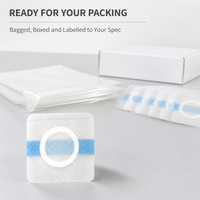 Patch thermique d'été en gel de silicone et film PU, patch vierge pour points d'acupuncture, imperméable et anti-fuite, pour usage corporel
