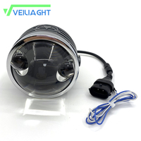 Phare antibrouillard LED rétro 3 pouces, 3 couleurs commutables, projecteur puissant avec boîtier en alliage d'aluminium, 12V 24V 36V DC