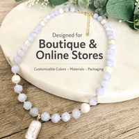 Collar de Perlas Barrocas de Agua Dulce con Baño de Oro y Acero Inoxidable, Diseño Personalizado con MOQ Bajo, para la Colección de Verano