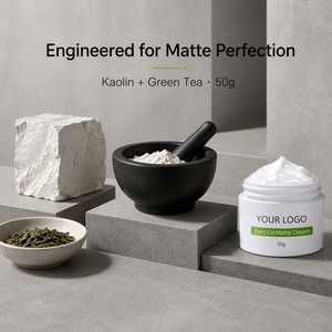 Crème <span class=keywords><strong>matifiante</strong></span> sans brillance, sans huile, contrôle du sébum, minimisation des pores, <span class=keywords><strong>hydratante</strong></span>, soin du visage, non grasse, végane, 50g, OEM personnalisé - Product Image 4
