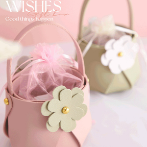 حقائب هدايا الزفاف للضيف ، حقيبة تغليف جلدية لحديثي الولادة ، صندوق هدايا لحفلات الزفاف ، حقائب توزيع صغيرة للحفلات - Product Image 5