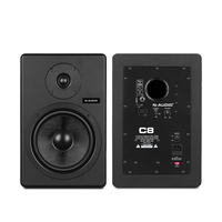 N-AUDIO C8 Enceinte de monitoring de studio en bois 8 pouces alimentée par USB, haut-parleur audio de haute qualité pour DJ et ordinateur