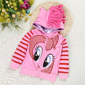 Offerta speciale europea americana giacca a maniche lunghe con cappuccio con cerniera bambina 'little for Pony Tales abbigliamento primavera autunno - Product Image 4