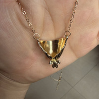 Nouveau collier créatif miniature pour arrangements floraux, pendentif bouquet tendance, accessoires de luxe légers