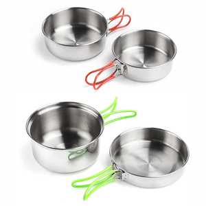 HOMFUL <span class=keywords><strong>Camping</strong></span> cookware set Portable Cooking Pot Cookware Set with stove - Product Image 5