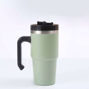 20Oz Stainless Steel Travel Tumbler <b>Cup</b> With Ice Tray, Straw Lid, and Vacuum Flask Bottle Production - Product Image 4