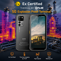 Teléfono Inteligente con Radio POC 5G, Imagen Térmica, a Prueba de Explosiones, Terminal Móvil para Seguridad Pública AORO A11