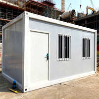Maison préfabriquée en conteneur de 20 pieds, maison miniature détachable et portable pour le camping d'urgence, design modulaire, maison mobile