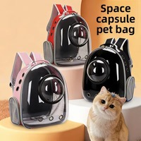 Nouveau sac à dos de transport pour chat en PVC transparent, étanche, portable, tendance, sac pour animaux de compagnie de type Space-Pod, respirant, léger et élégant pour les sorties