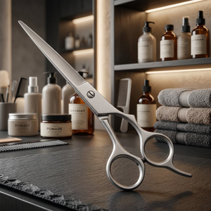 Ciseaux de coiffure professionnels en acier inoxydable à pointe affûtée pour droitiers, à long manche - Product Image 2