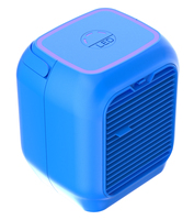Ventilateur d'air évaporatif portable tendance avec réservoir d'eau et lumière d'ambiance colorée pour usage extérieur