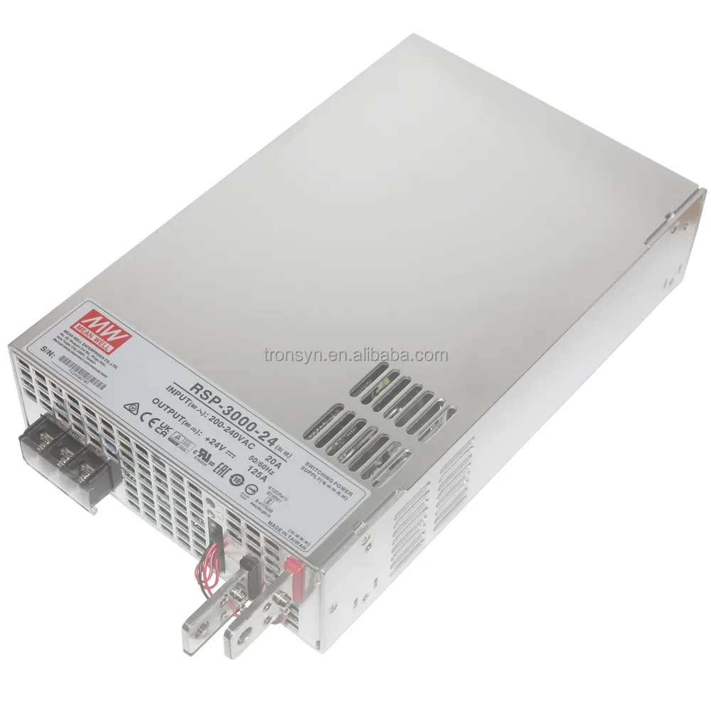 Meanwell Authorization RSP-3000-24 3000W Power Supply 24V Built-in Active PFC Function