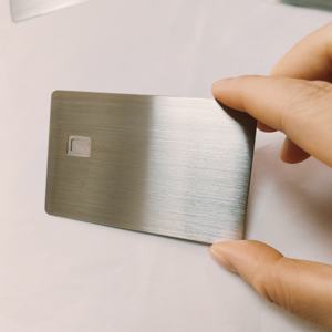 Carta di Visita in Acciaio Inox con RFID e Banda Magnetica NFC a Prezzo Competitivo, Finitura Bronzo Lucida Incisa al Laser - Product Image 4