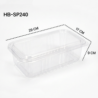 Boîte alimentaire en plastique avec couvercle, emballage transparent pour muffins, pâtisseries, desserts, présentoir élégant et luxueux pour biscuits