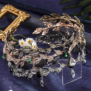 Corona de Princesa de Hadas en Forma de Lágrima, Coronas Personalizadas Populares para Celebridades, Tiaras para Transmisiones en Vivo, Corona Elegante para Banquetes de Boda - Product Image 1