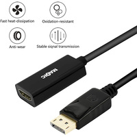 Adaptateur de câble DP mâle vers HDMI femelle 4K*2K OEM d'usine, convertisseur DP vers HDMI 4K pour PC, ordinateur portable, projecteur HD