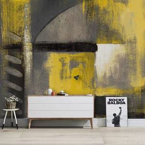 Carta da Parati Impermeabile Adesiva 3D Personalizzata con Arte Astratta Dipinta a Mano in Stile Nordico Moderno per <span class=keywords><strong>Sfondo</strong></span> di Hotel e Soggiorno - Product Image 4